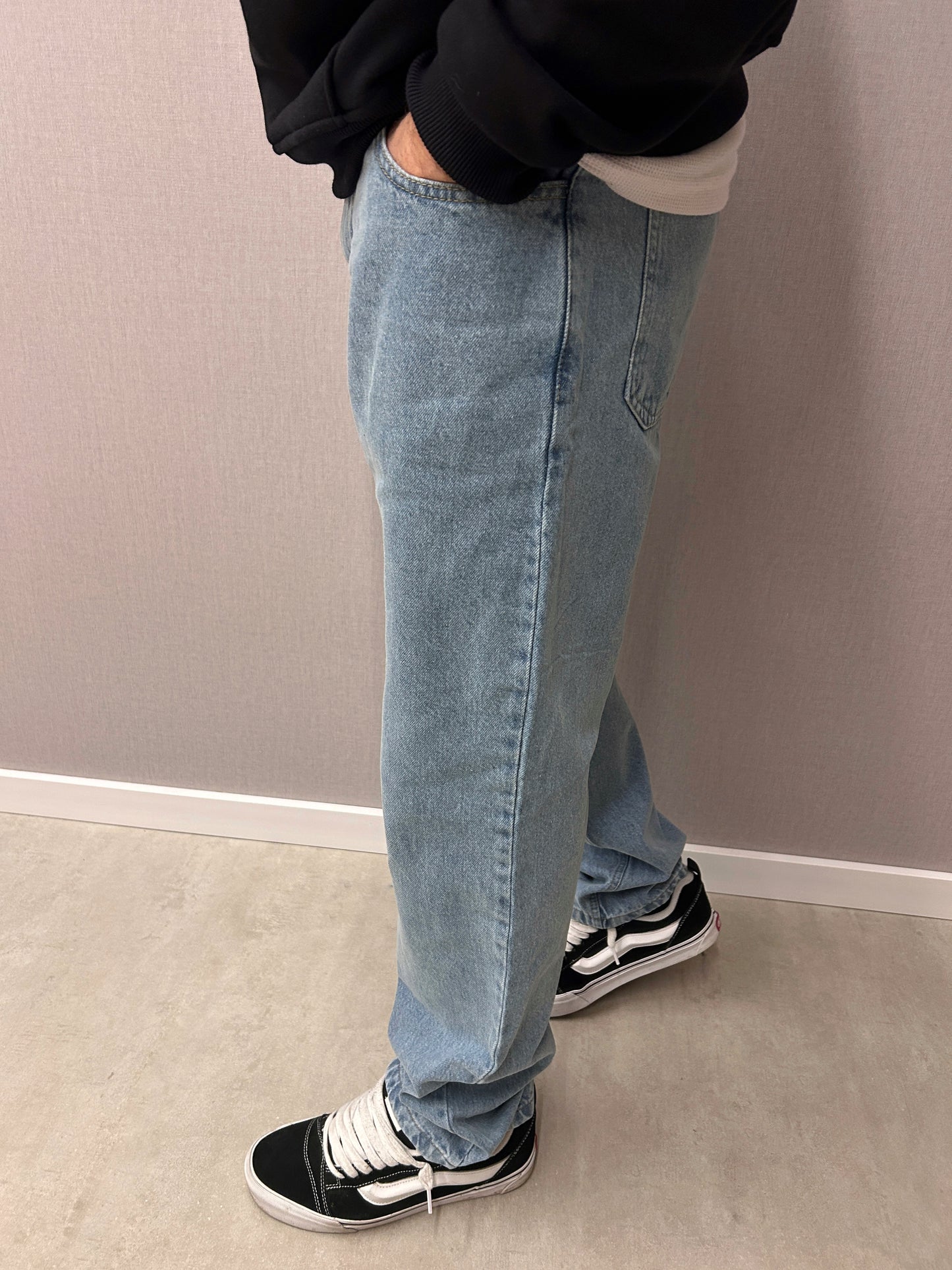 Jeans azul claro boyfriend
