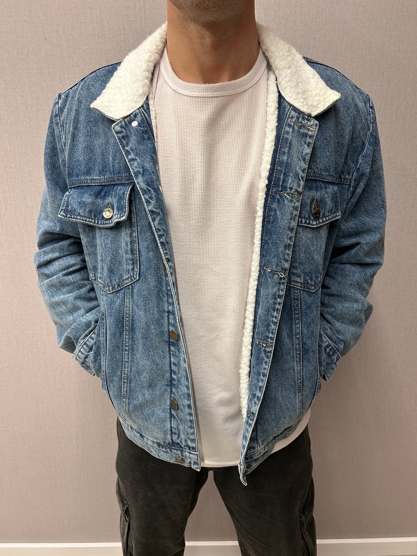 Chaqueta de jeans forrada