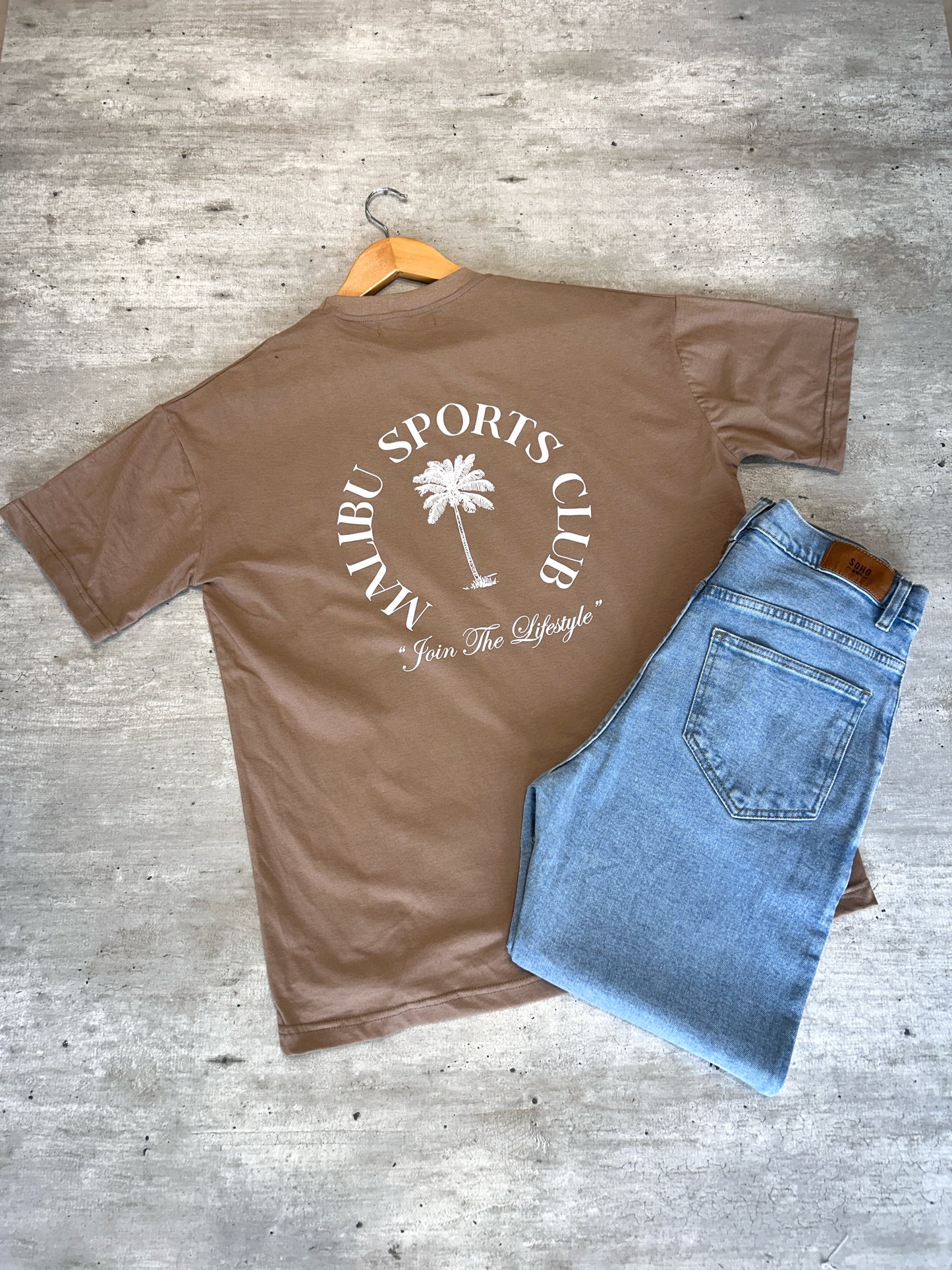 Remera tostada Palm 🌴 (espalda)
