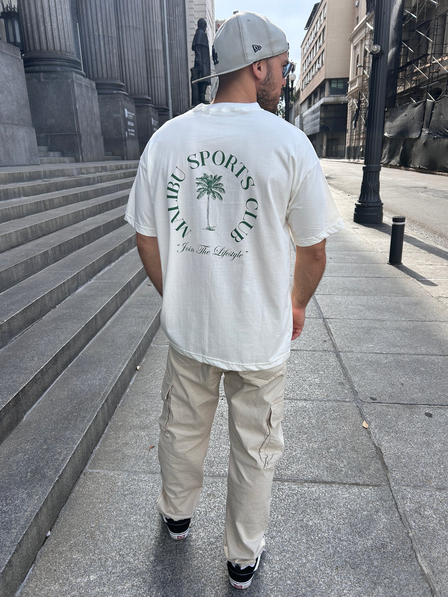 Remera marfil estampada 🌴 (espalda)