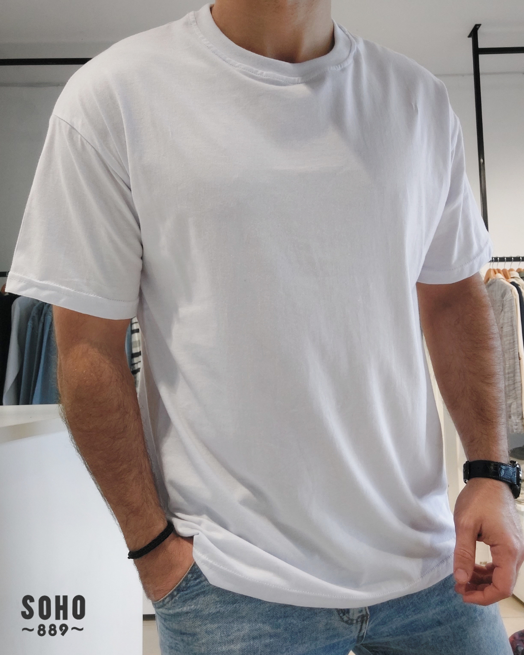 Remera oversize blanca