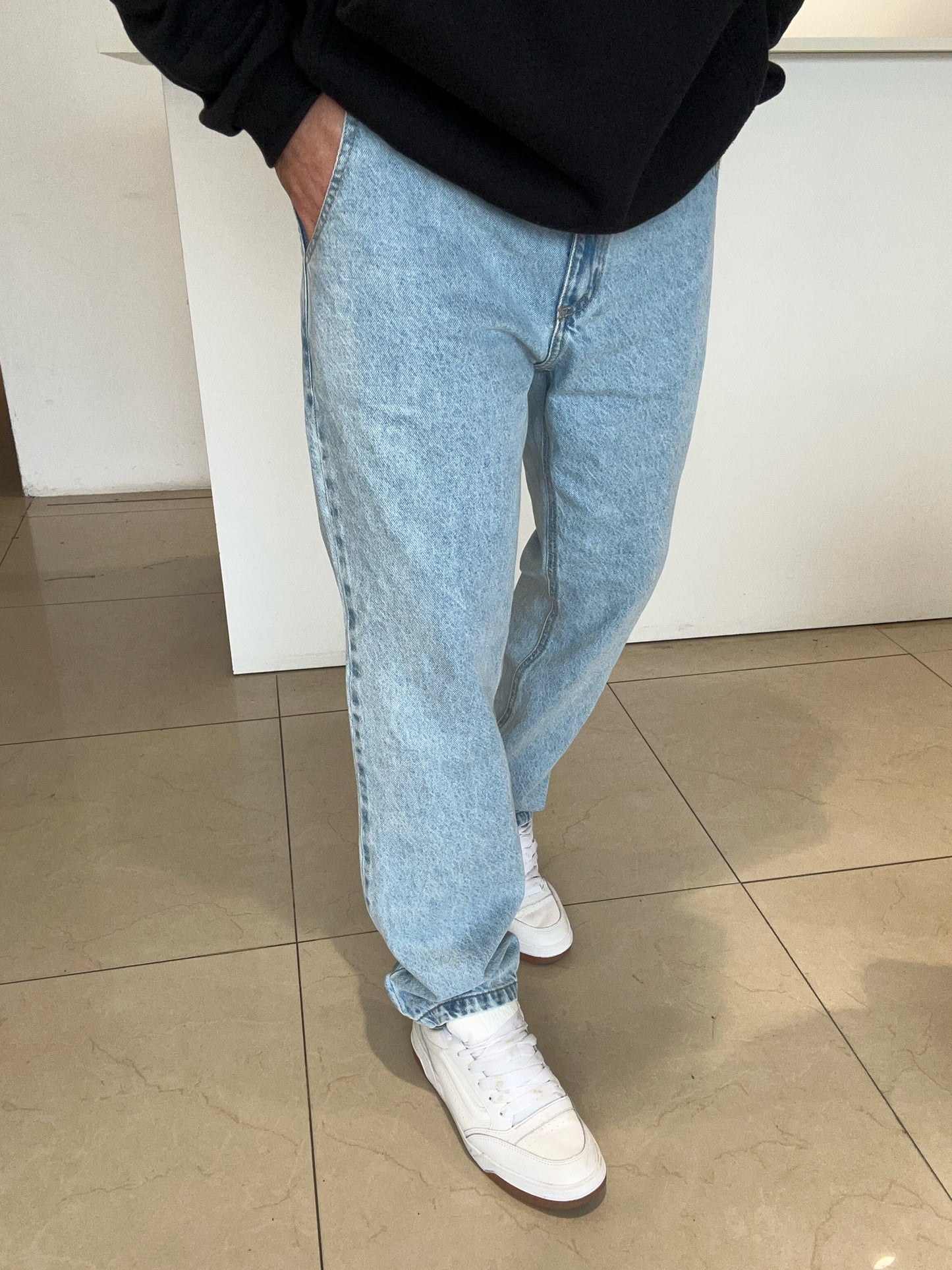 Jeans MOM azul claro