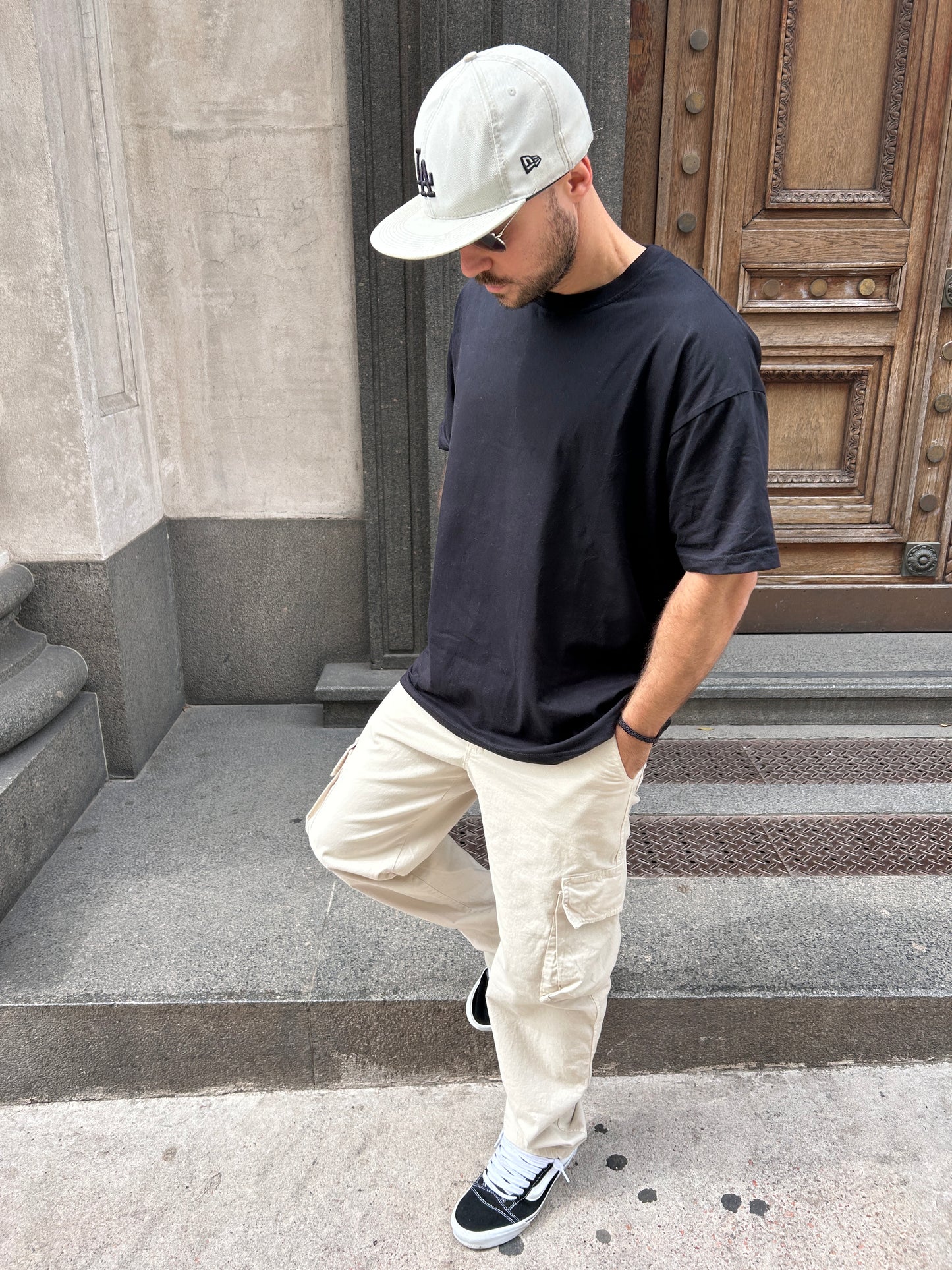 Remera oversize negra