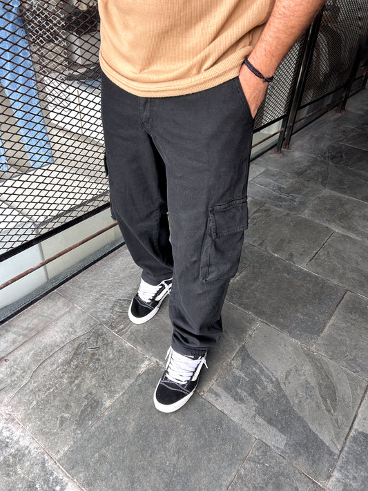 Cargo baggy negro