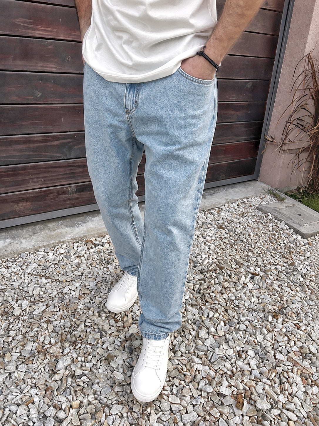 Jeans MOM azul claro