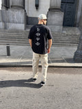 Remera negra estampada LOVE (espalda)
