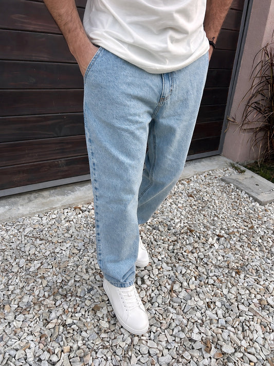 Jeans MOM azul claro