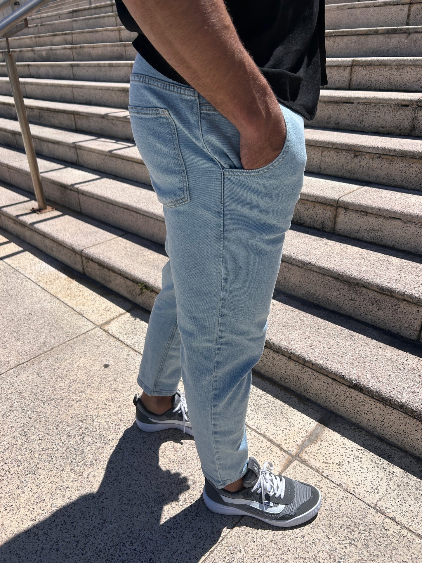 Jeans Slouchy azul claro