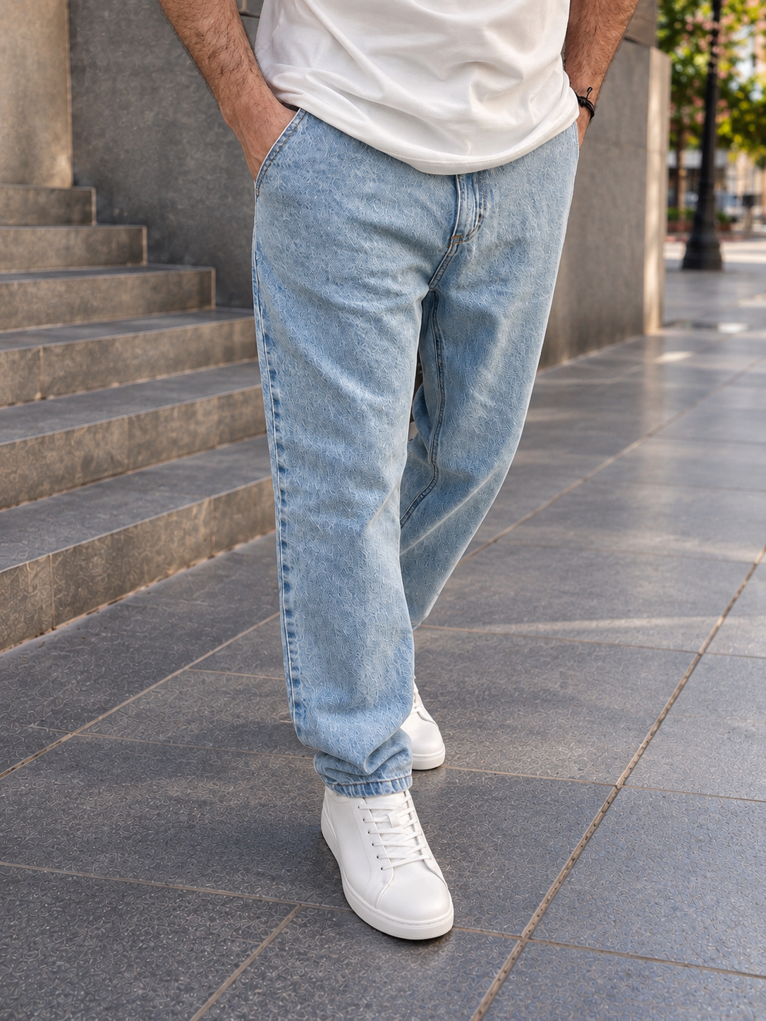 Jeans MOM azul claro