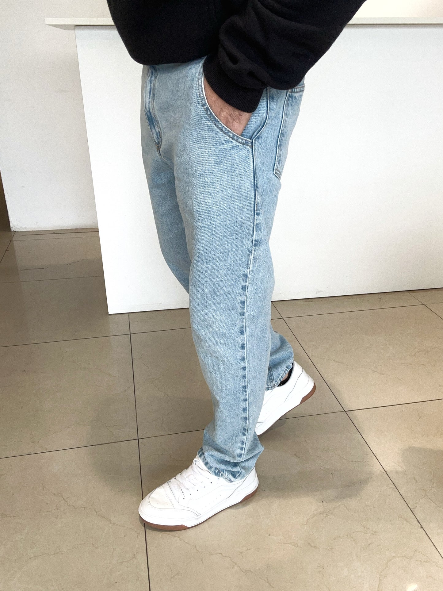 Jeans MOM azul claro