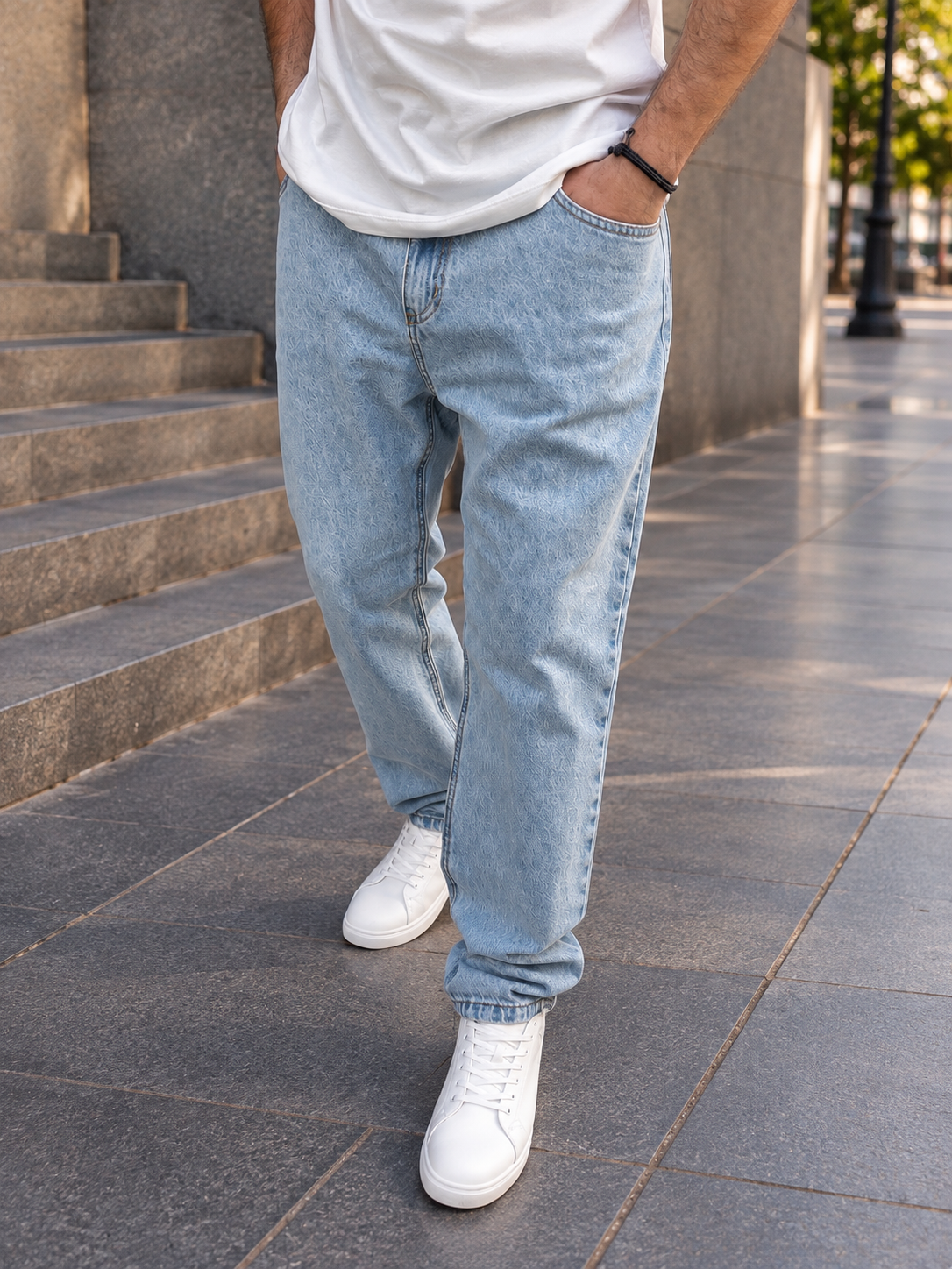 Jeans MOM azul claro