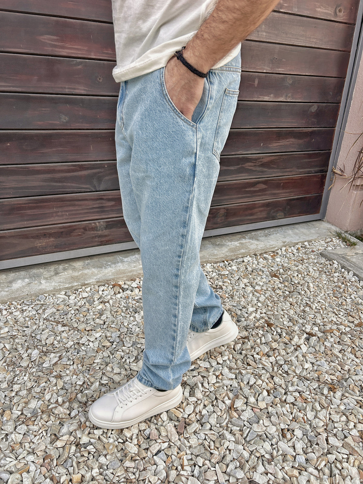 Jeans MOM azul claro