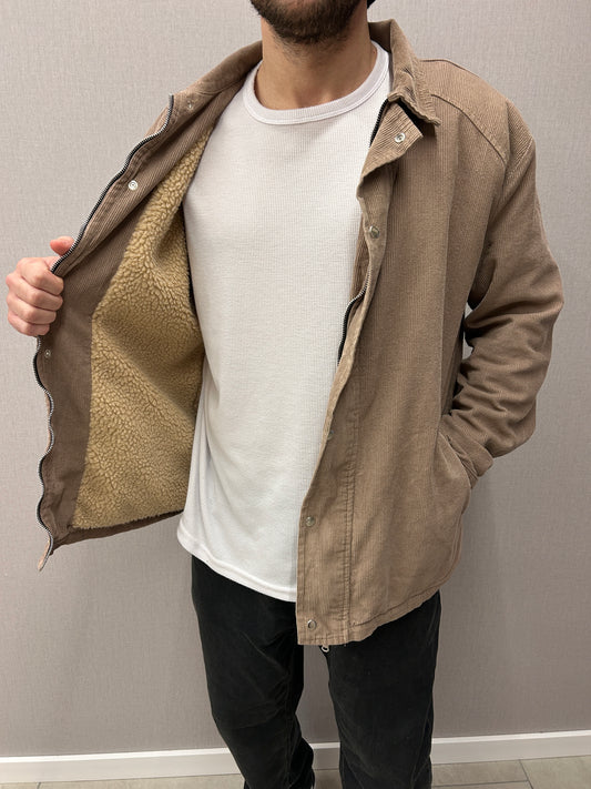 Campera de pana tostado