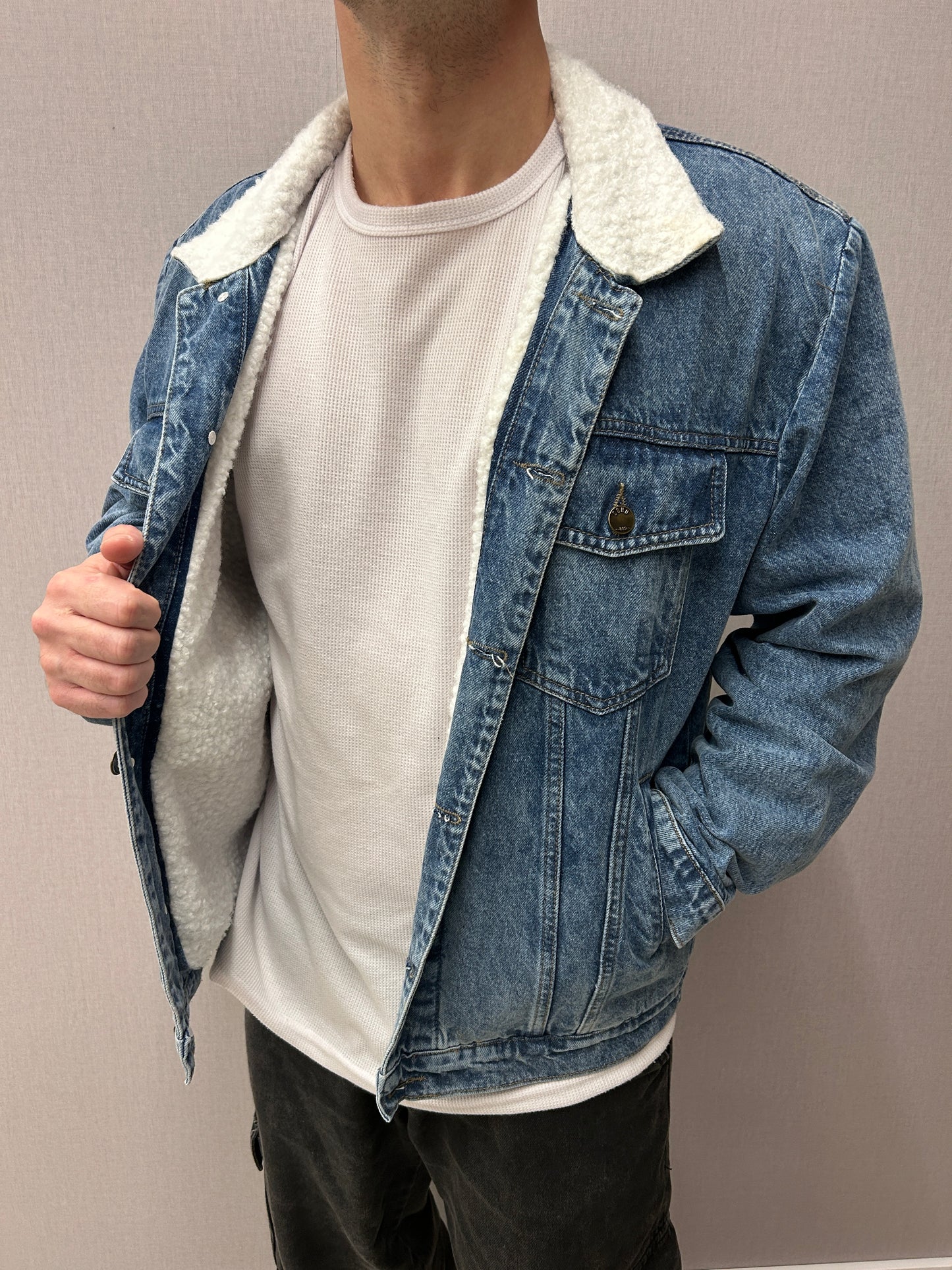 Chaqueta de jeans forrada