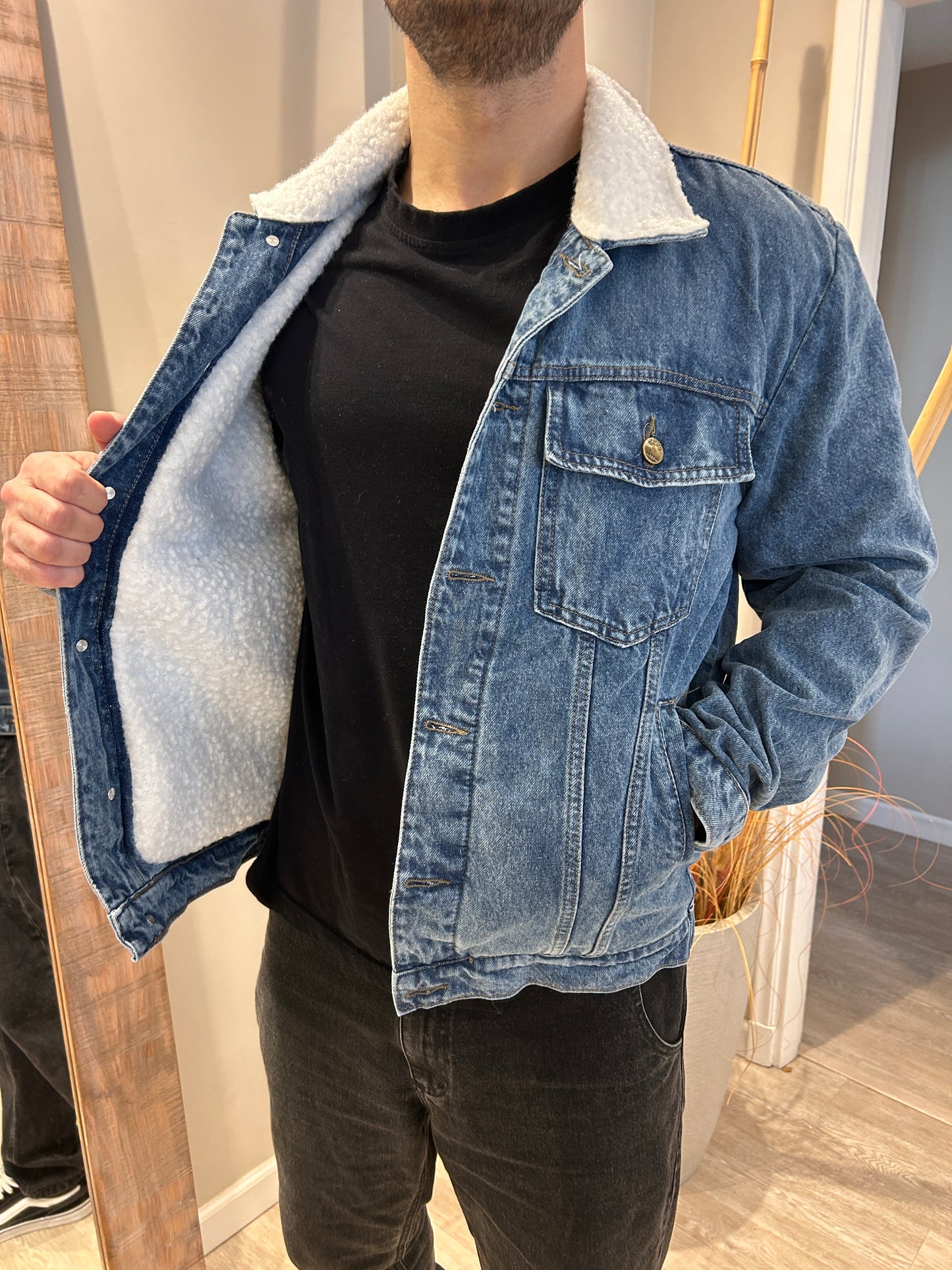 Chaqueta de jeans forrada