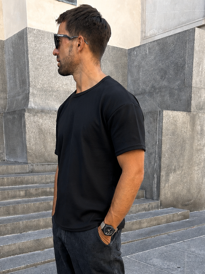 Remera WAFFLE negra