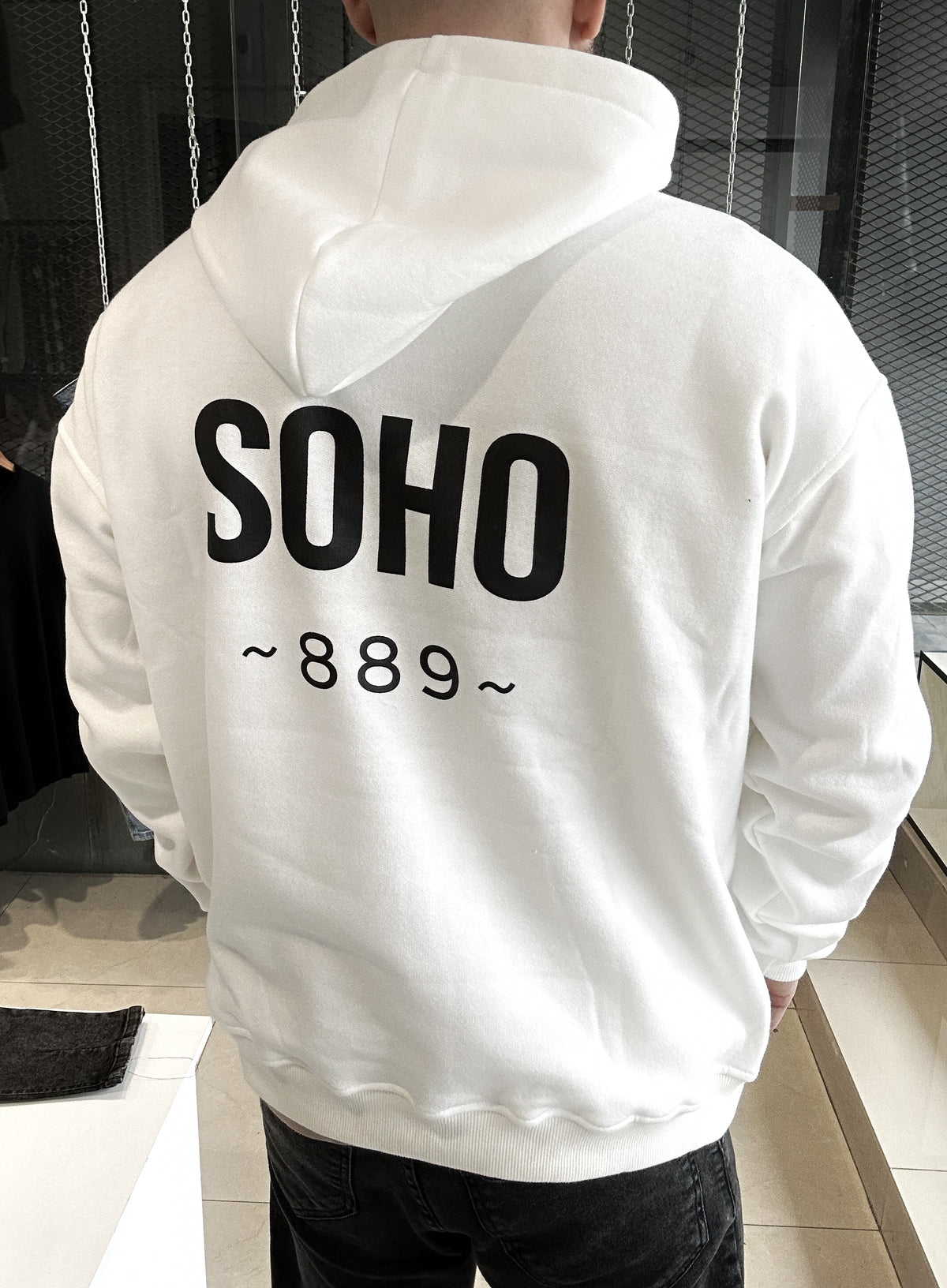SALE 30% off Canguro blanco estampa atrás