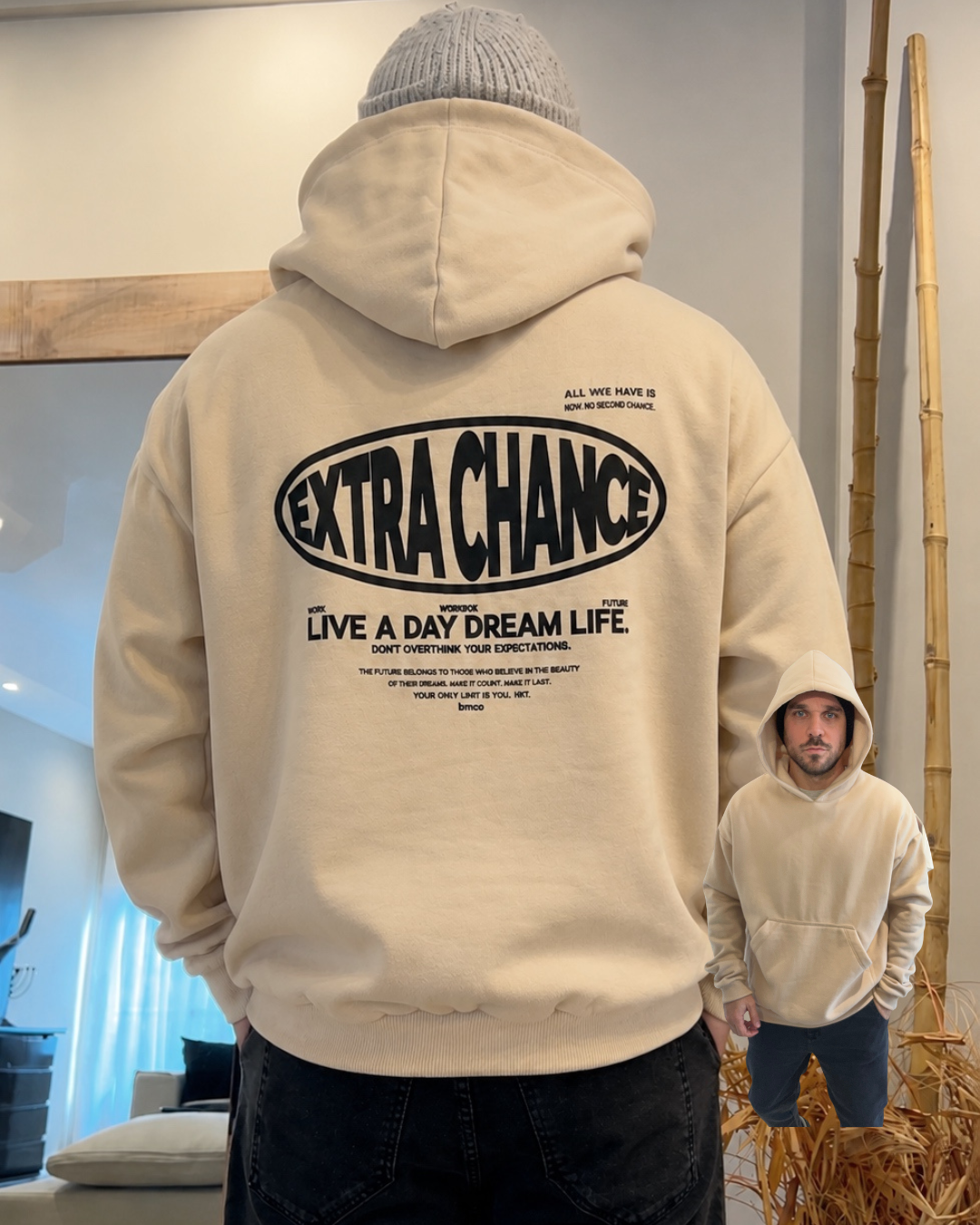 Canguro oversize beige